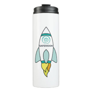 Safemoon zur Mondrakete Thermosbecher