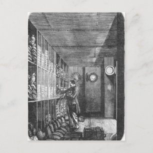 Safes bei der Bank of France in Paris, 1897 Postkarte