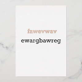 Safes Folieneinladung