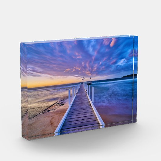 Safety Beach Jetty Sunset Fotoblock (Links)