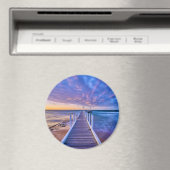 Safety Beach Jetty Sunset Magnet (In Situ (Geschirrspüler))