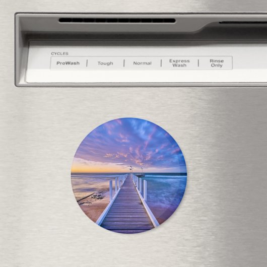 Safety Beach Jetty Sunset Magnet (In Situ (Geschirrspüler))