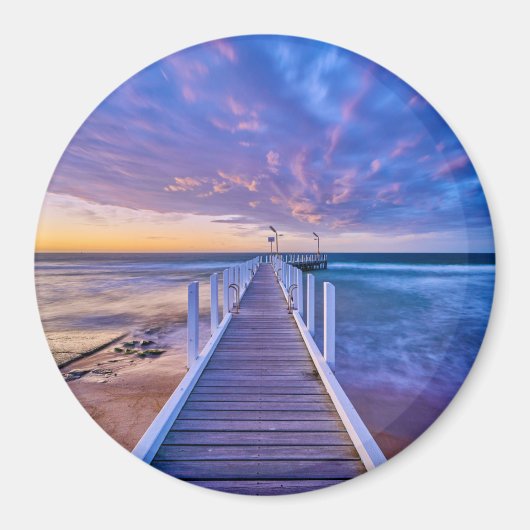Safety Beach Jetty Sunset Magnet (Vorne)