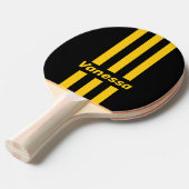 Safety Bee Nostalgic Pin Stripes with Name Tischtennis Schläger (Vorderseite)