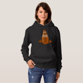 Safety Cone Construction Worker Traffic Cone Costu Hoodie (Vorne ganz)