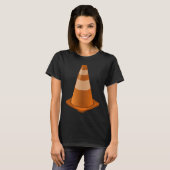 Safety Cone Construction Worker Traffic Cone Costu T-Shirt (Vorne ganz)