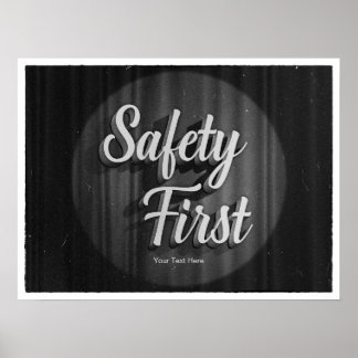Safety First Old Movie Poster
