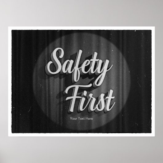 Safety First Old Movie Poster (Vorne)