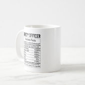 Safety Officer Nutrition Facts 11oz Coffee Mug Kaffeetasse (Vorderseite Links)