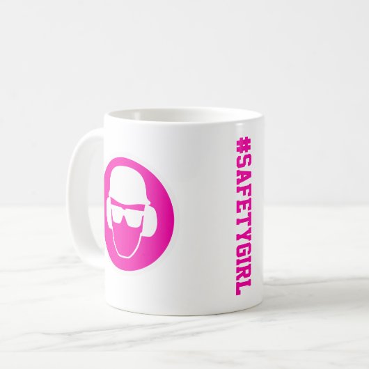 #safetygirl kaffeetasse (Vorderseite Links)