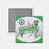 Safetyman genehmigt magnet (Vorderseite/Rückseite)