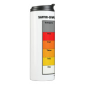 Saffir-Simpson Hurricane Scale Meteorologie Thermosbecher (Nach links gedreht)
