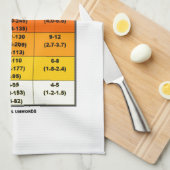 Saffir-Simpson Hurrikan-Skala (Wind-Skala) Geschirrtuch (Viertel Falte)