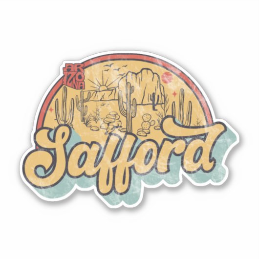 Safford, Aufkleber (Vorderseite)