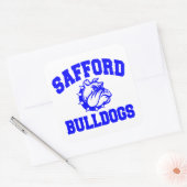 Safford Bulldogs Quadratischer Aufkleber (Umschlag)