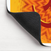Saffrom gelbes OM Mousepad (Ecke)