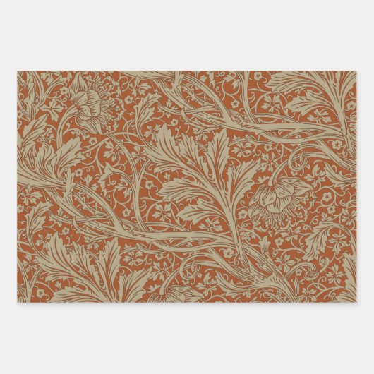 Saffron Arcadia William Morris Hawthorn Geschenkpapier Set (Vorderseite 2)