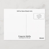 Saffron Blue Spice Moods Indien Postkarte (Rückseite)