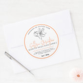 Saffron candle ingredients hand drawn logo runder aufkleber (Umschlag)