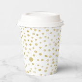 Saffron Confetti Aquarelltöne Papier-Cup Pappbecher (Links)