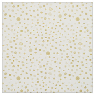 Saffron Confetti Wasserfarbe Dots Fabric Stoff