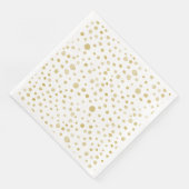 Saffron Confetti Wasserfarbe Dots Papier Napkin Serviette (Ecke)