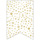 Saffron Confetti Wasserfarben Dots Jagdfahne Wimpelkette (Erste Fahne)