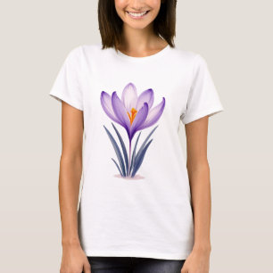 Saffron Crocus Blume T-Shirt