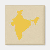 Saffron Geice Moods Indien Magnet (Vorne)