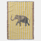 Saffron Gewürze Stimmungen Punkte mit Elefant Decke (Vorderseite Vertikal)