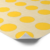 Saffron Gewürze Stimmungen Punkte mit Elefant Poster (Ecke)