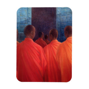 Saffron Mönche Magnet