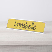 Saffron Schreibtischnamensplakette (Vorderseite )