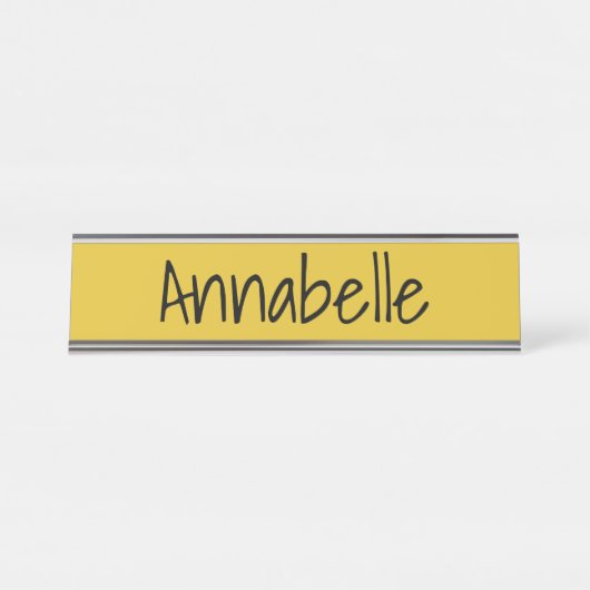 Saffron Schreibtischnamensplakette (Vorderseite )