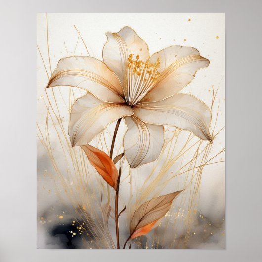 Saffron Serenity Poster (Vorne)