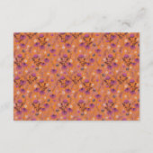 Saffron Sky Wildblumen - Hochzeitskarte Begleitkarte (Rückseite)