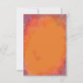 Saffron Sky Wildflower - RSVP card vertical Karte (Rückseite)