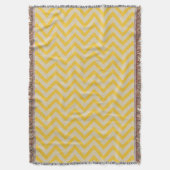 Saffron Spice Moods Chevrons Decke (Vorderseite Vertikal)