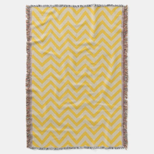 Saffron Spice Moods Chevrons Decke (Vorderseite Vertikal)