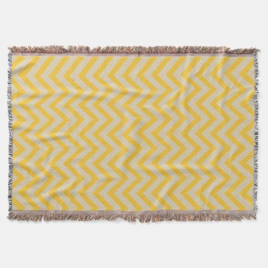 Saffron Spice Moods Chevrons Decke (Vorderseite)