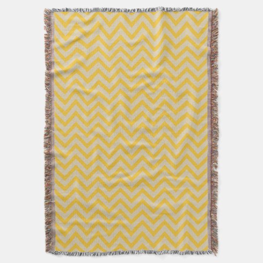Saffron Spice Moods Chevrons Decke (Vorderseite Vertikal)