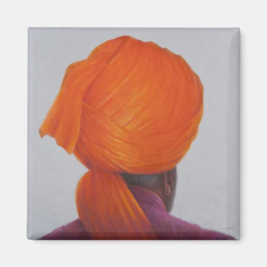 Saffron Turban 2014 Magnet (Vorne)