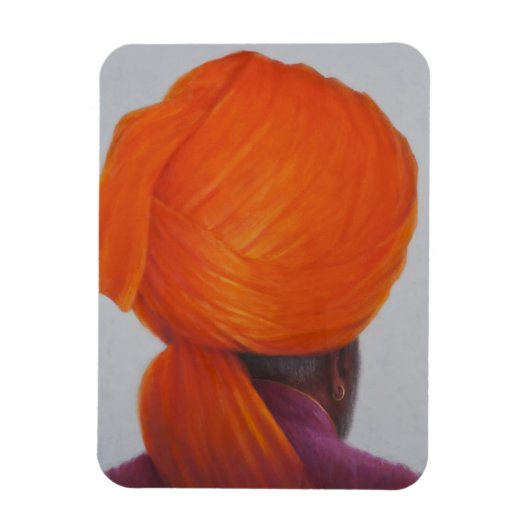 Saffron Turban 2014 Magnet (Vertikal)