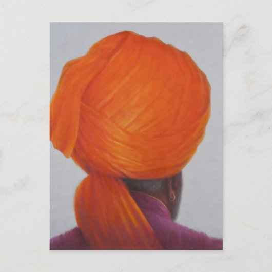 Saffron Turban 2014 Postkarte (Vorderseite)