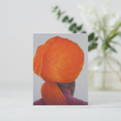 Saffron Turban 2014 Postkarte (Stehend Vorderseite)