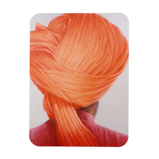 Saffron Turban Magnet (Vertikal)