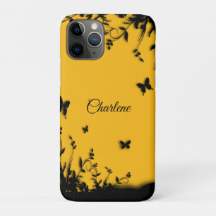 Saffron Yellow Butterfly Garden Personalisiert Case-Mate iPhone Hülle
