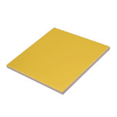 Saffron Yellow Solid Color | Klassisches Elegant Fliese (Seite)