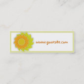 Saflor-Visitenkarte Mini Visitenkarte (Rückseite)