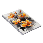 Safran - Aquarellblumen Notizblock (Rechte Seite)